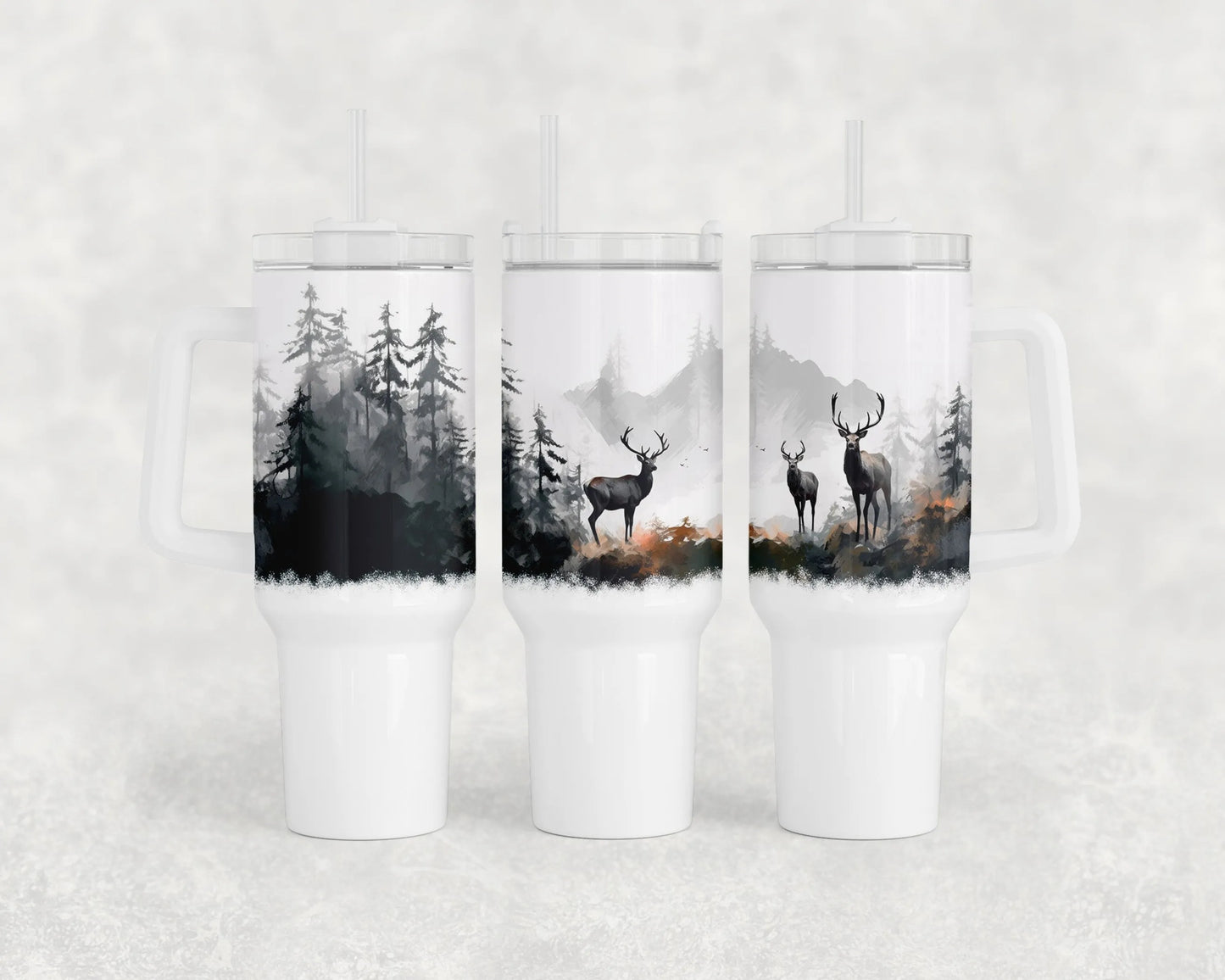 Hunting and Fishing Steel Water Bottle